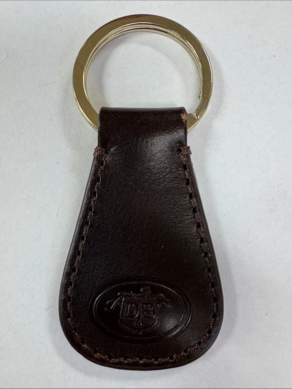Dooney & Bourke Leather Key Fob - Dark Brown